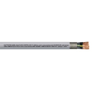 UL-godkendt kabel m.jord 4xAWG16 grå