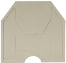 Wieland AP2,5-4/V0 Endeplade 1,5mm grå