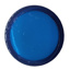 Lampetryk blå med krom plastic ring