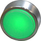 Lampetryk grøn med krom plastic ring
